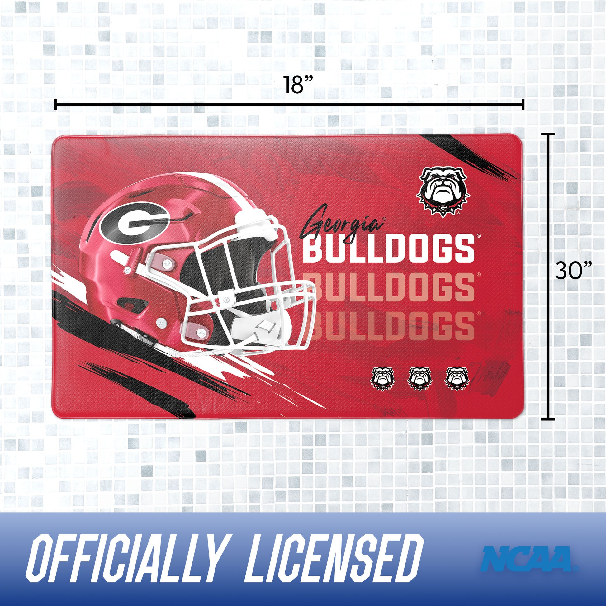 Georgia Bulldogs bath rug dimensions
