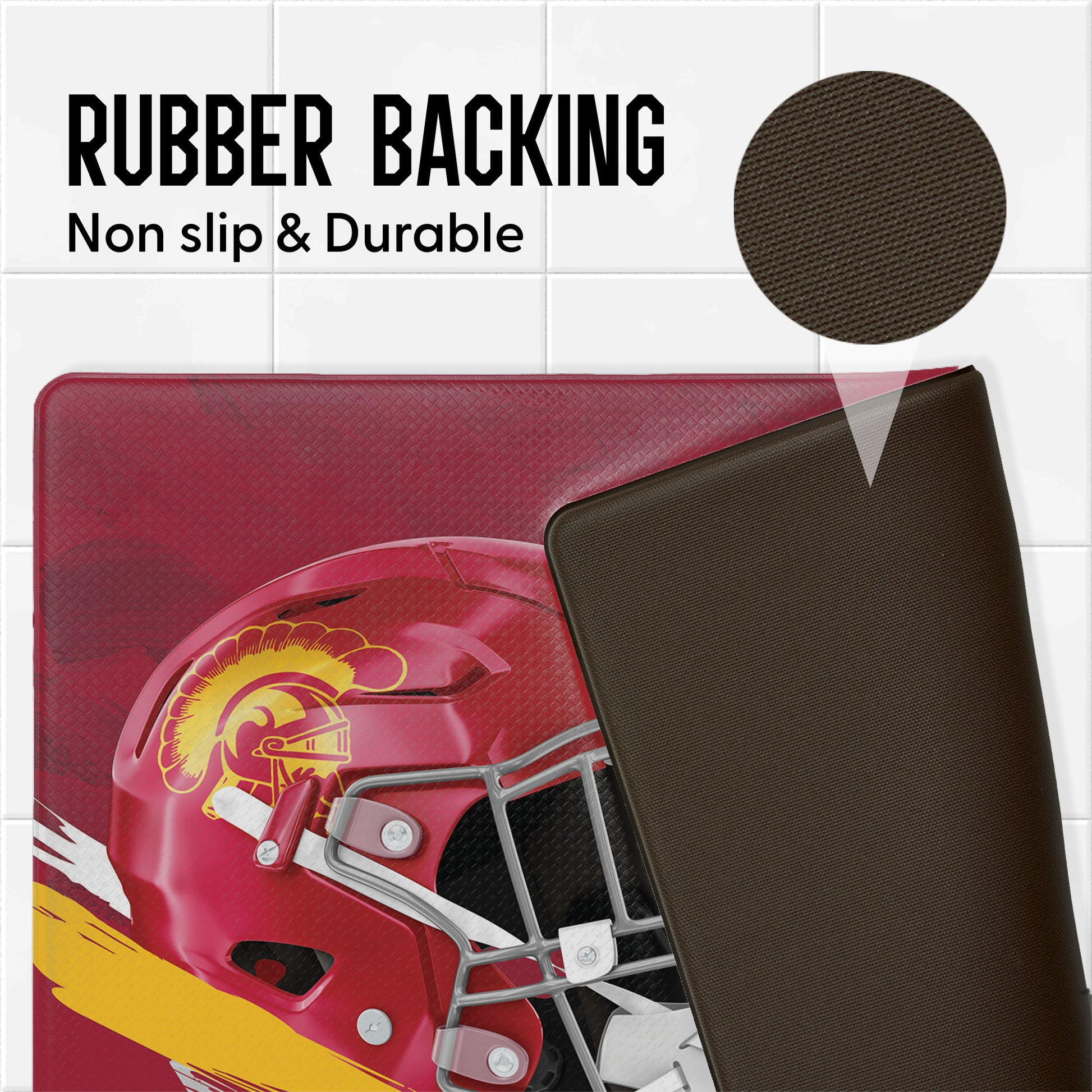 USC Trojans embossed floor mat