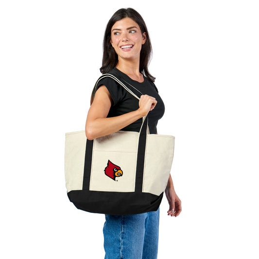 Louisville Cardinals Canvas Tote Lifestyle