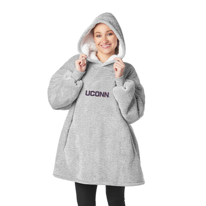 Connecticut Huskies Sherpa Fleece hoody back