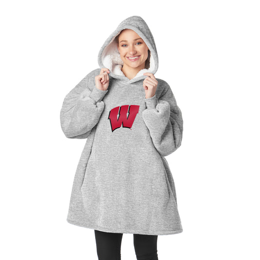 Wisconsin Badgers Sherpa Fleece hoody back
