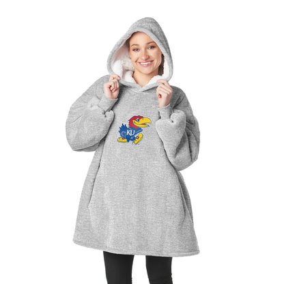 Kansas Jayhawks Sherpa Fleece hoody back