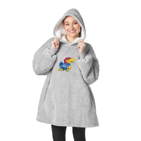 Kansas Jayhawks Sherpa Fleece hoody back