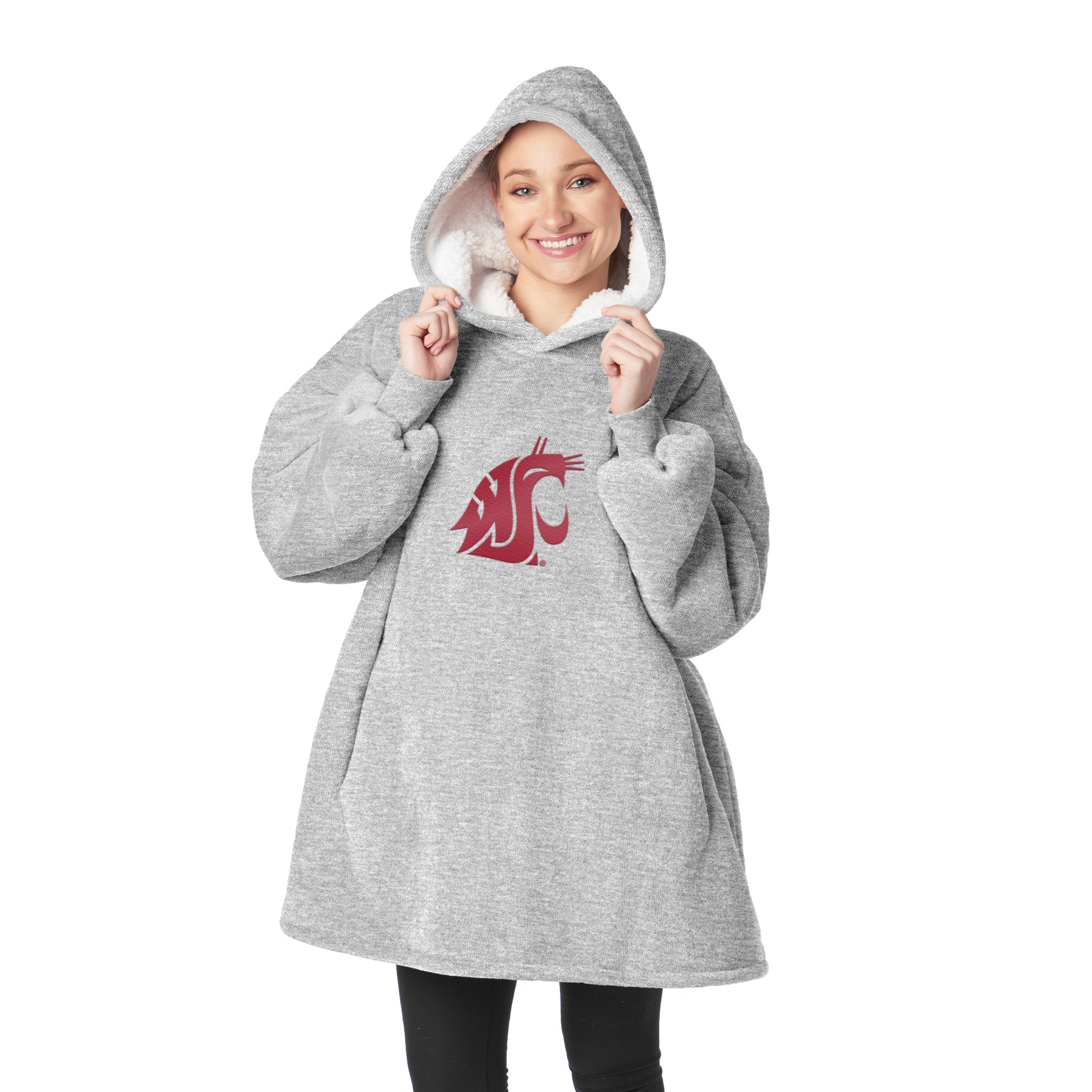 Washington State Cougars Sherpa Fleece hoody back