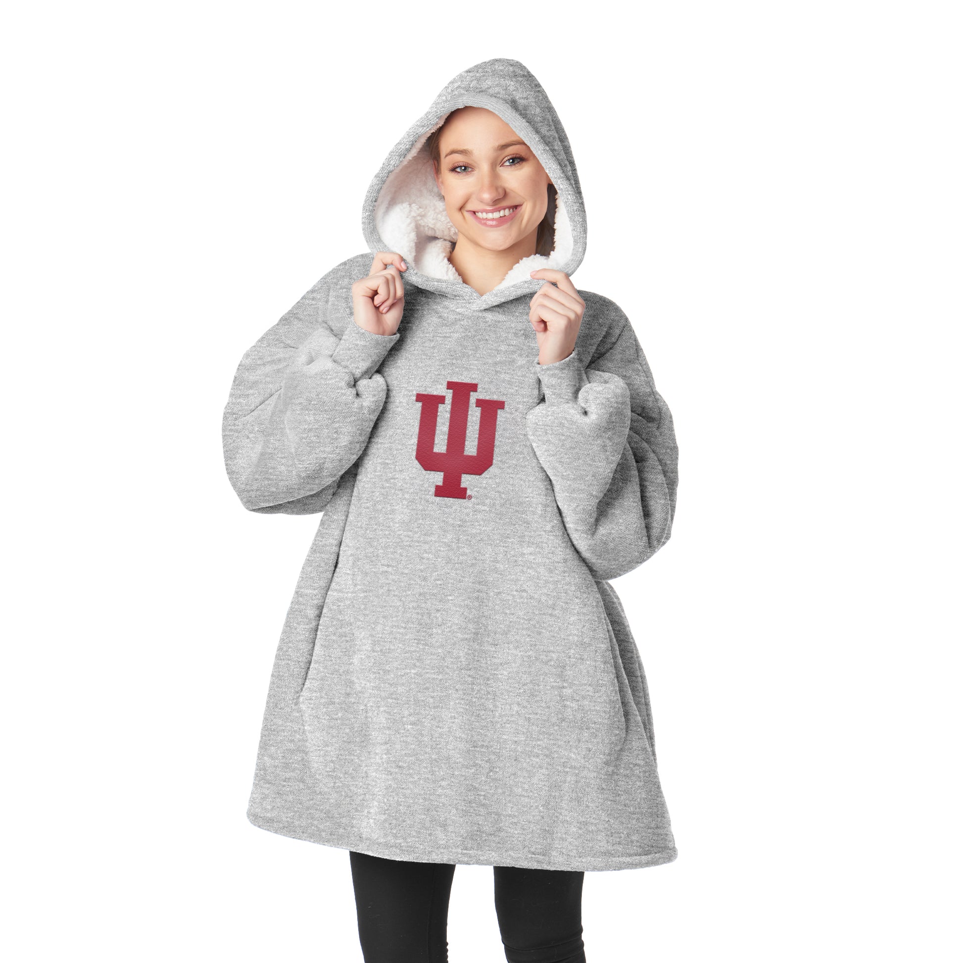Indiana Hoosiers Sherpa Fleece hoody back