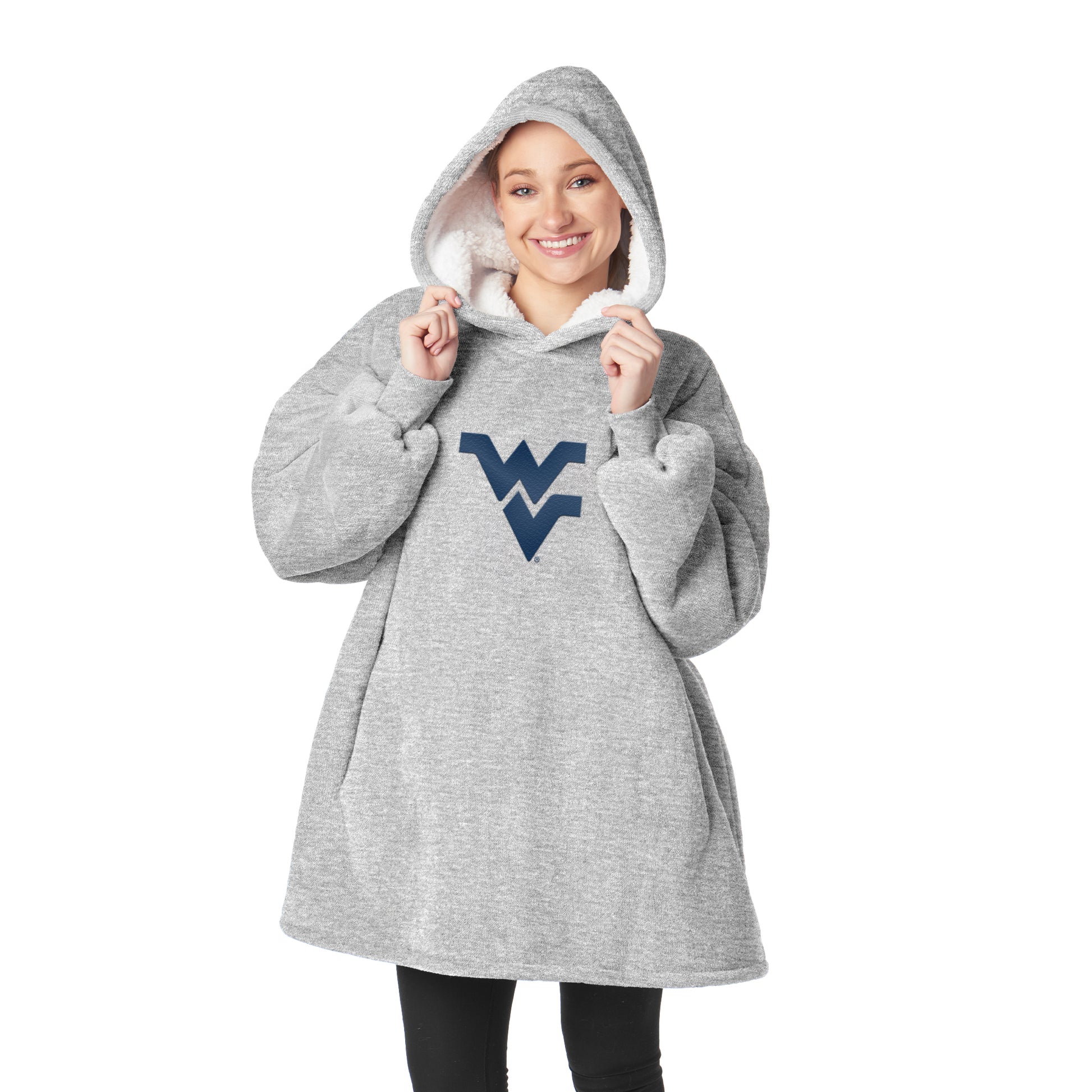 West Virginia Mountaineers Sherpa Fleece hoody back