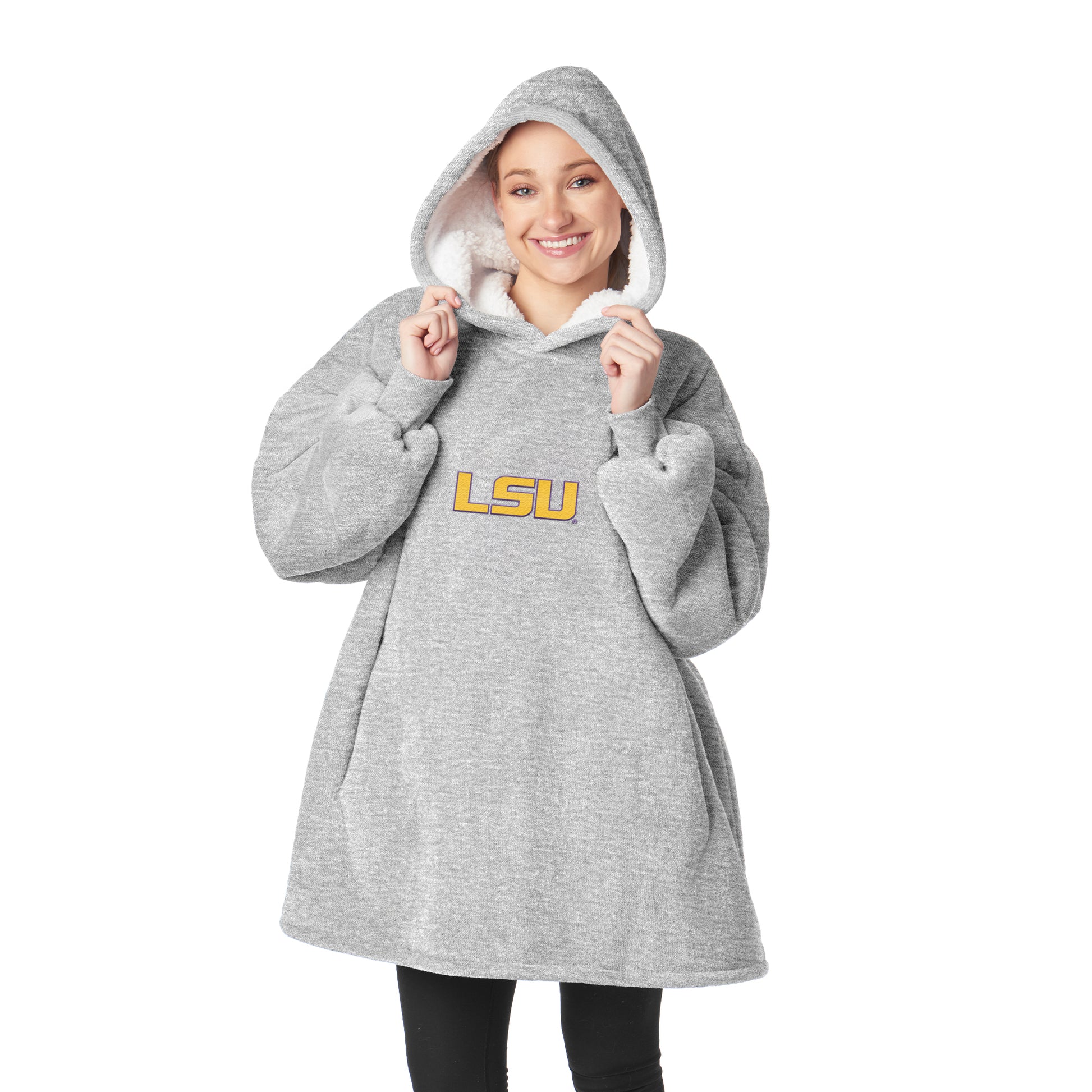 LSU Tigers Sherpa Fleece hoody back