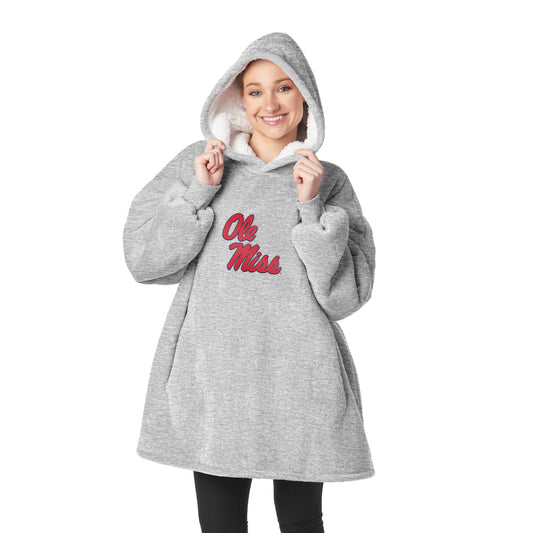 Mississippi Rebels Sherpa Fleece hoody back