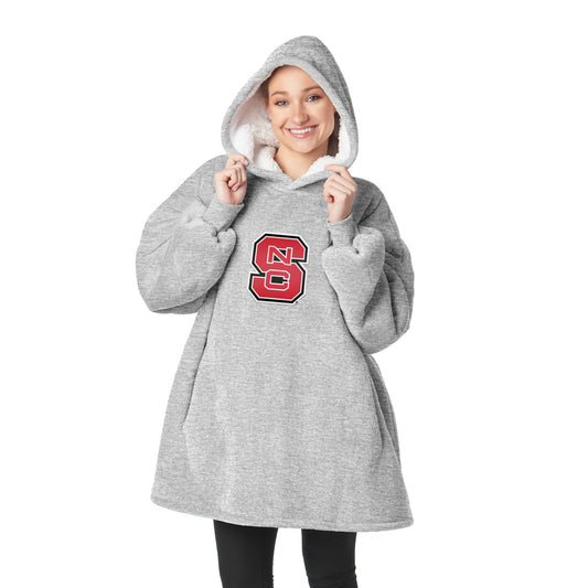 NC State Wolfpack Sherpa Fleece hoody back