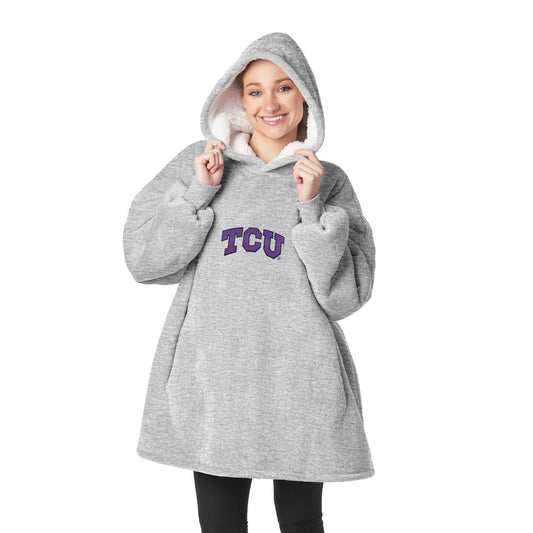 TCU Horned Frogs Sherpa Fleece hoody back