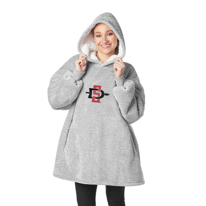 San Diego State Aztecs Sherpa Fleece hoody back