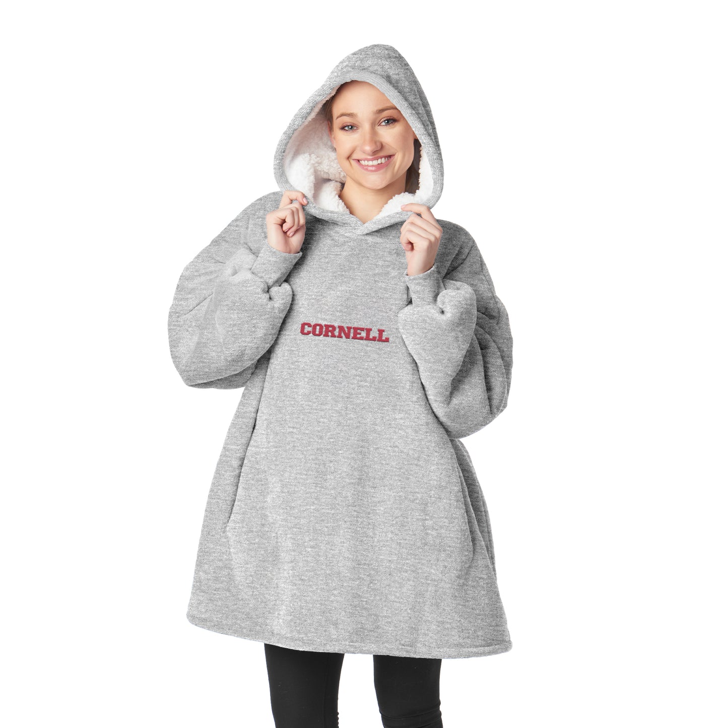 Cornell Big Red Sherpa Fleece hoody back