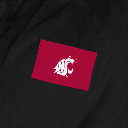 Washington State Cougars Womens SHERPA bathrobe back