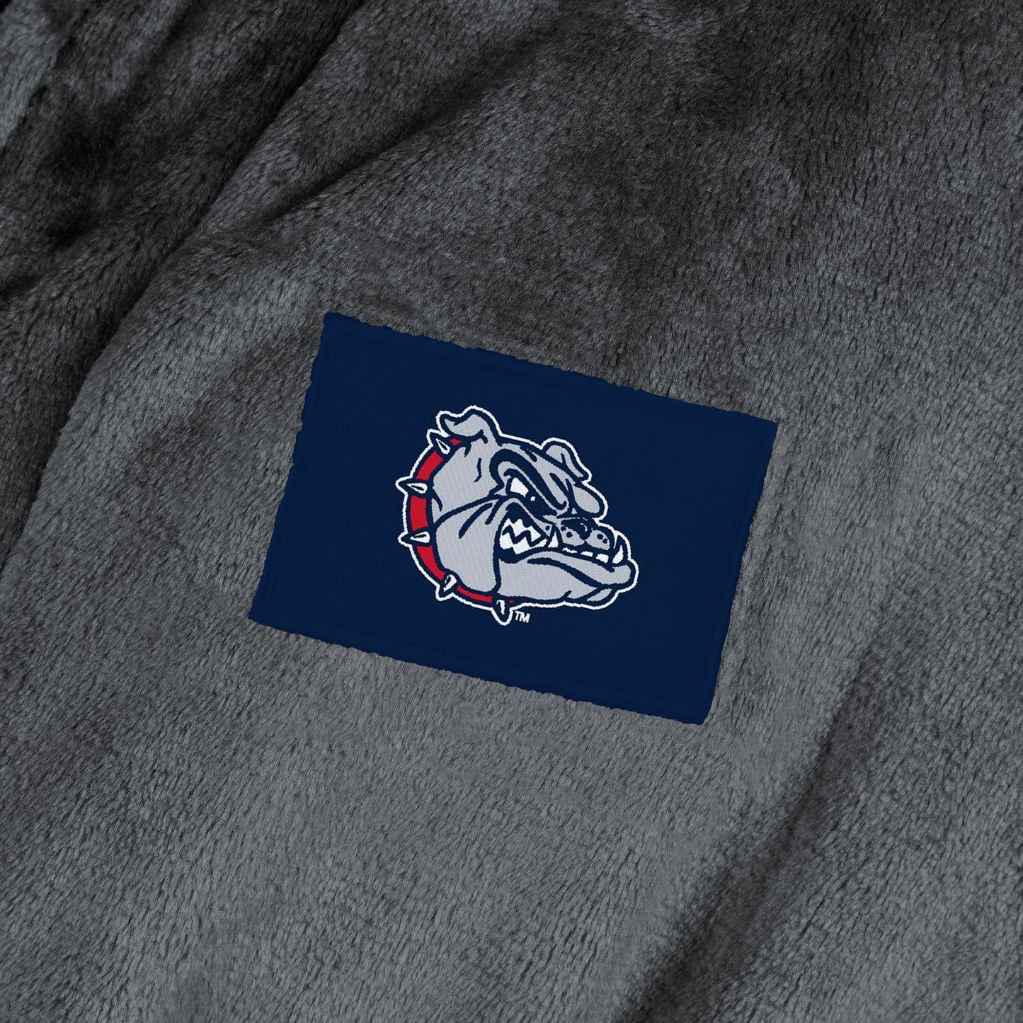 Gonzaga Bulldogs Womens SHERPA bathrobe back