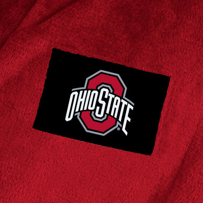 Ohio State Buckeyes team color bathrobe patch