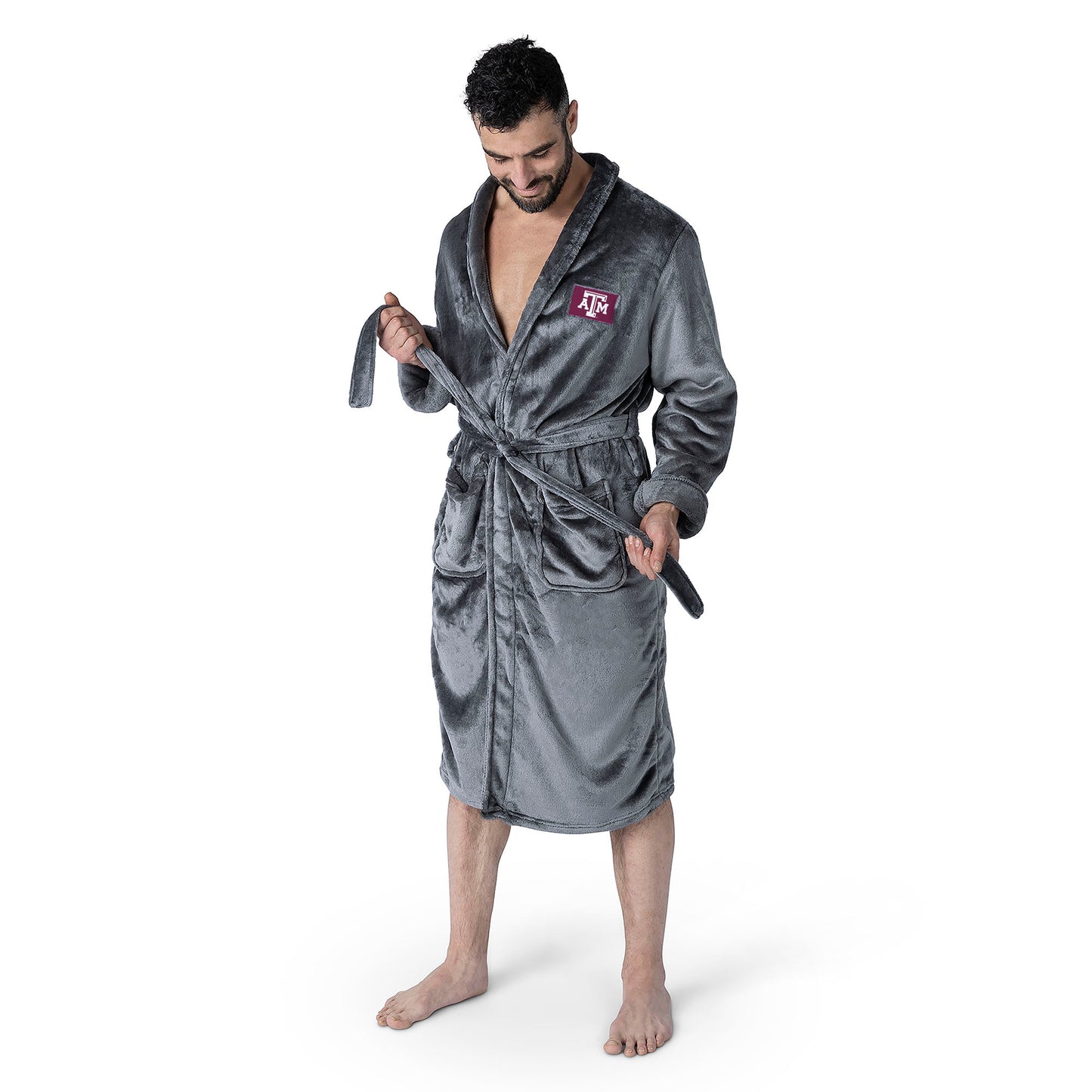 Texas A&M Aggies silk touch team color bathrobe