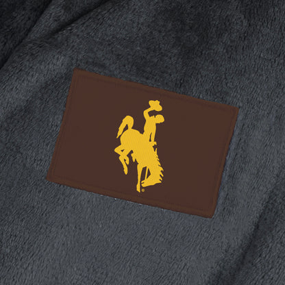 Wyoming Cowboys team color bathrobe patch