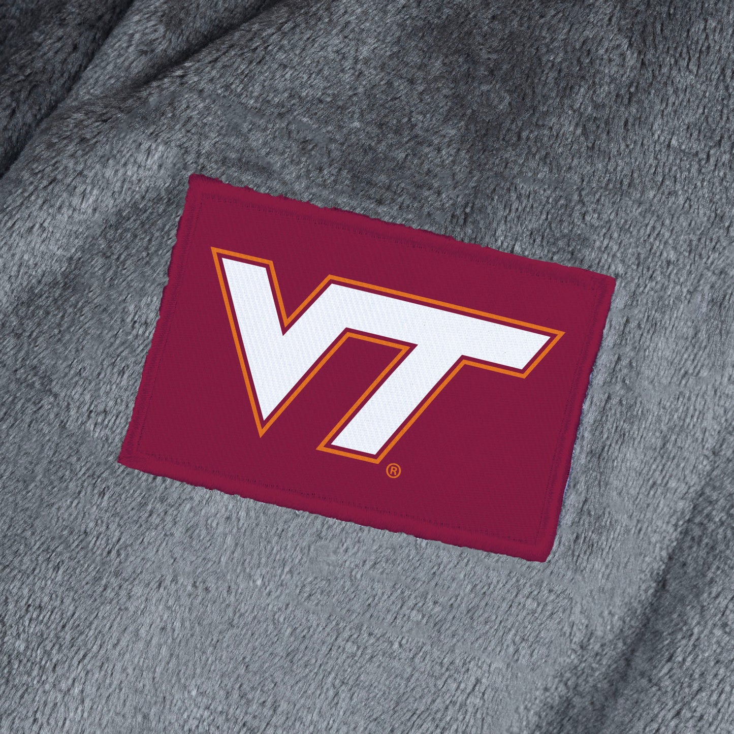 Virginia Tech Hokies team color bathrobe patch