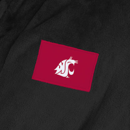 Washington State Cougars team color bathrobe patch