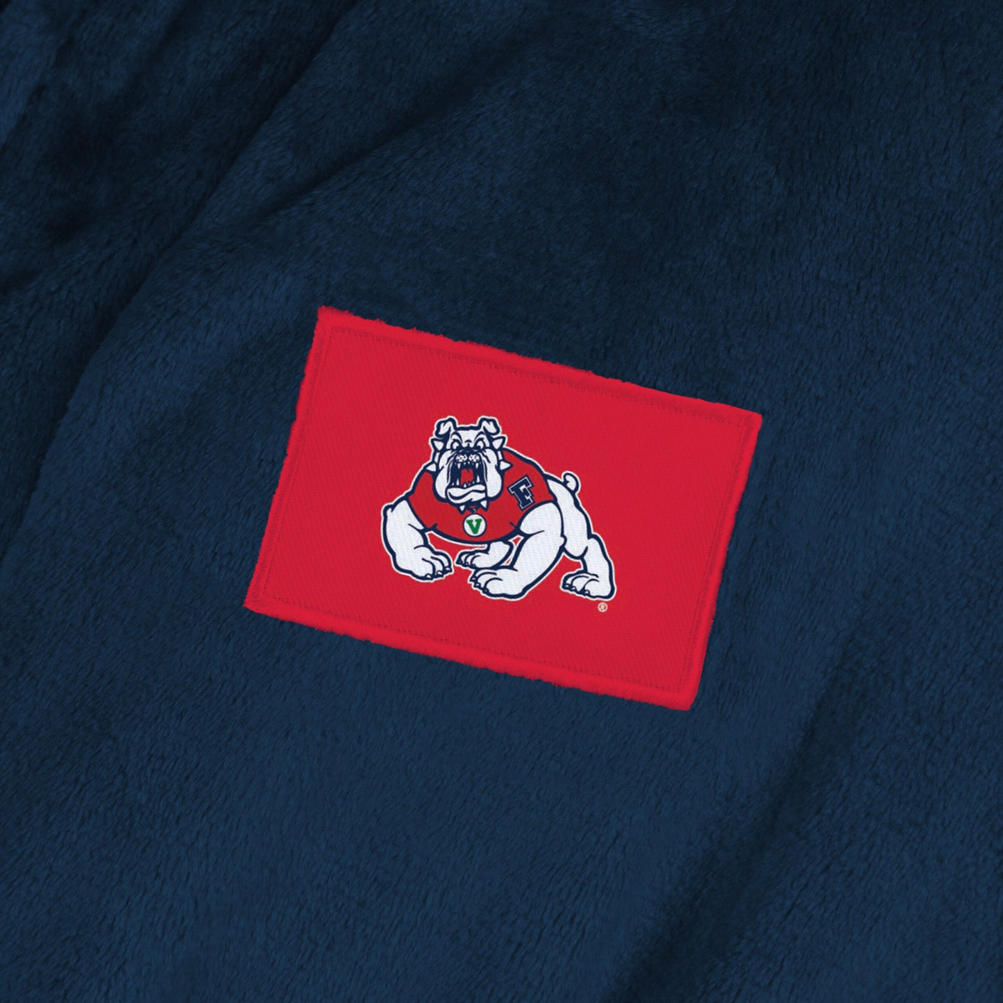 Fresno State Bulldogs team color bathrobe patch