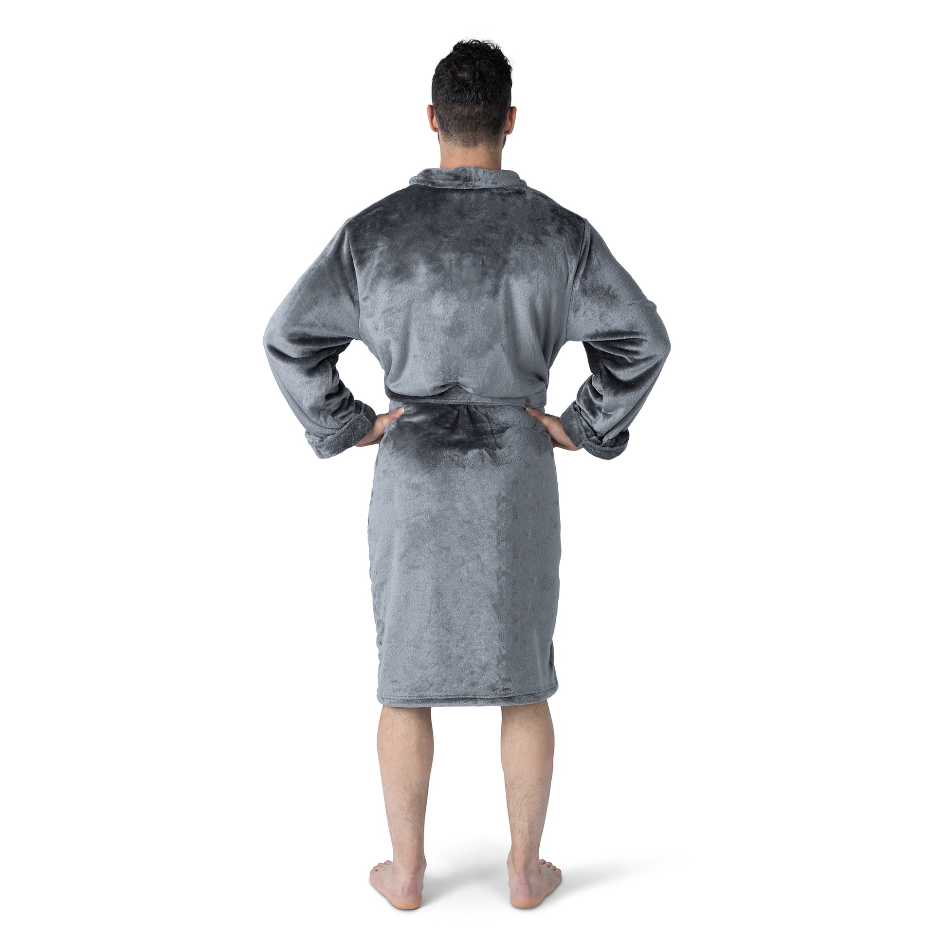 Pittsburgh Panthers silk touch team color bathrobe Back