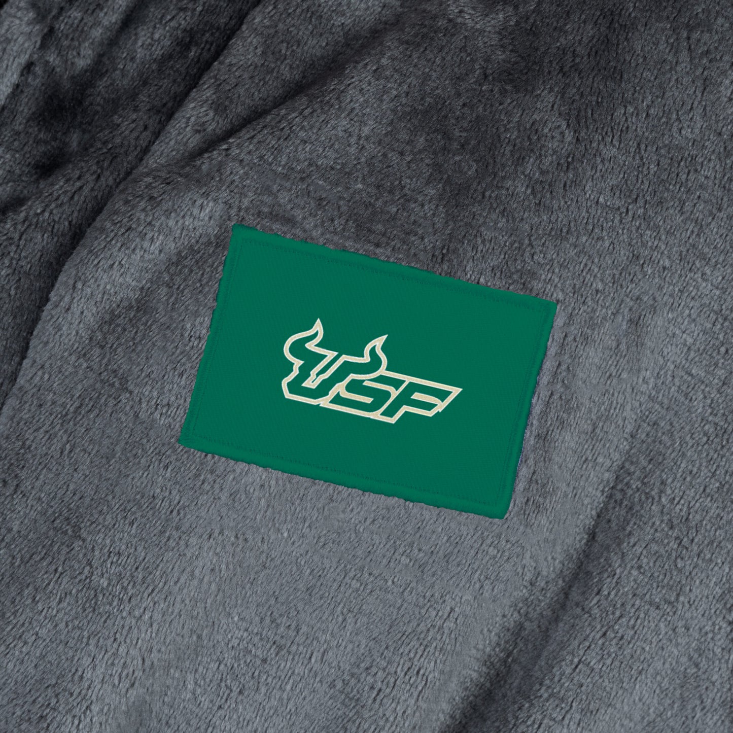 South Florida Bulls team color bathrobe patch