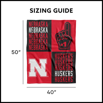 Nebraska Cornhuskers Swaddle Blanket Dimensions