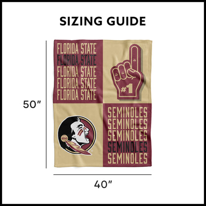Florida State Seminoles Swaddle Blanket Dimensions