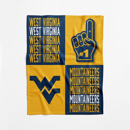 West Virginia Mountaineers Swaddle Blanket
