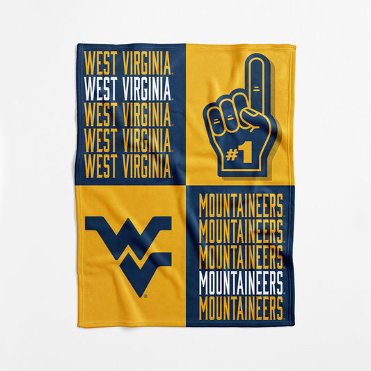 West Virginia Mountaineers Swaddle Blanket