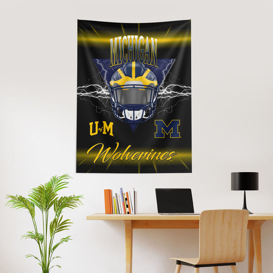 Michigan Wolverines Premium Wall Hanging Lifestyle