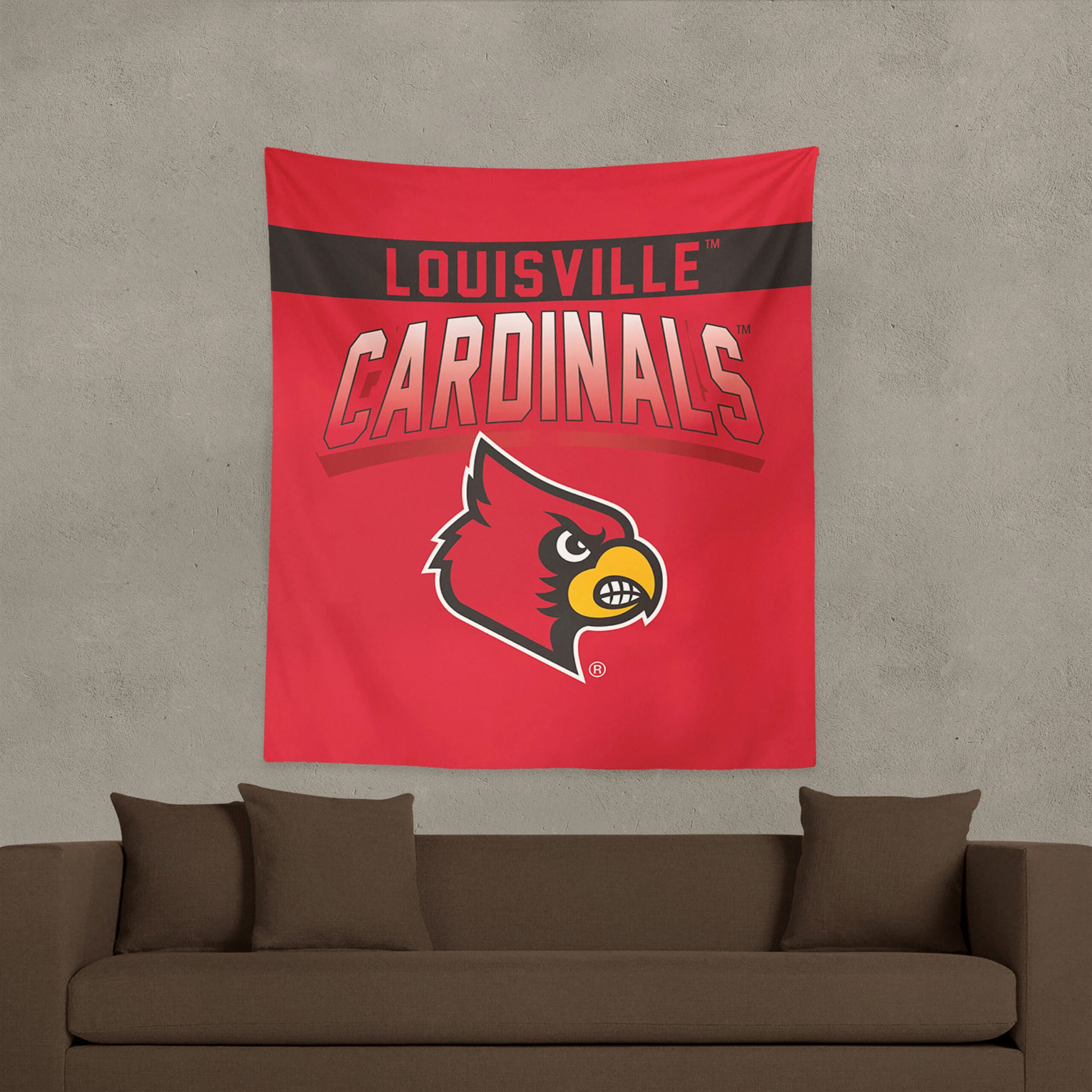 Louisville Cardinals bevel wall hanging Lifestyle