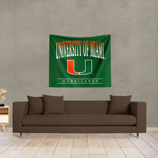 Miami Hurricanes Premium Wall Hanging lifestyle