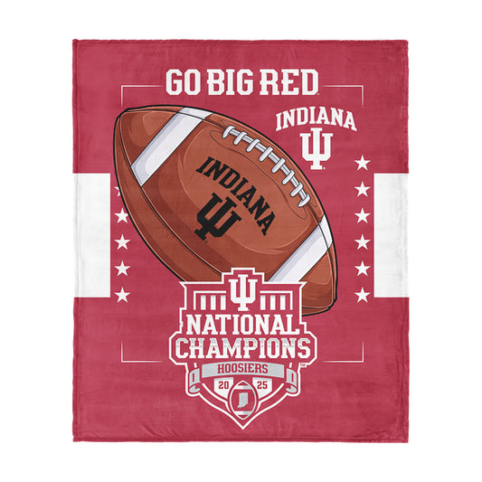 Indiana Hoosiers HISTORICAL NCAA Football Champs throw blanket