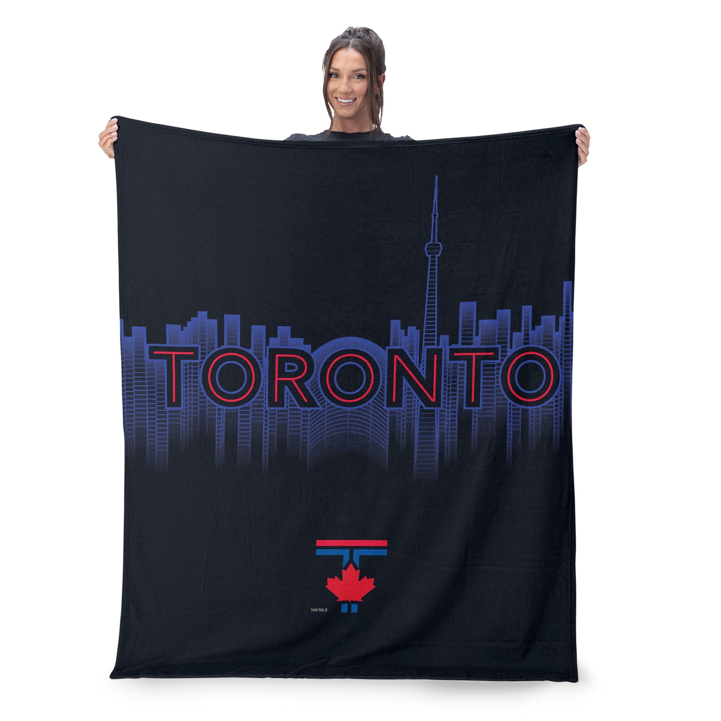 Toronto Blue Jays CITY CONNECT silk touch throw blanket lifestyle