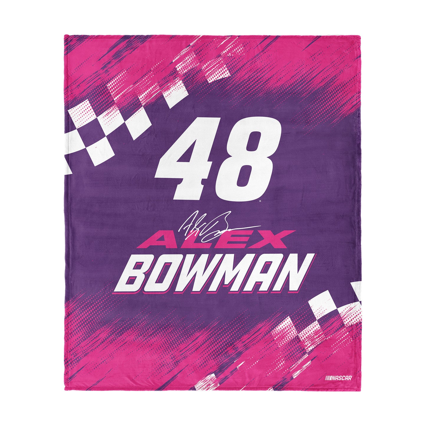 NASCAR Alex Bowman silk touch throw blanket
