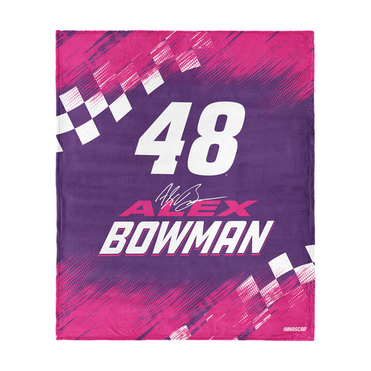 NASCAR Alex Bowman silk touch throw blanket