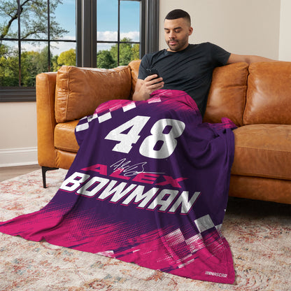 NASCAR Alex Bowman lounging throw blanket