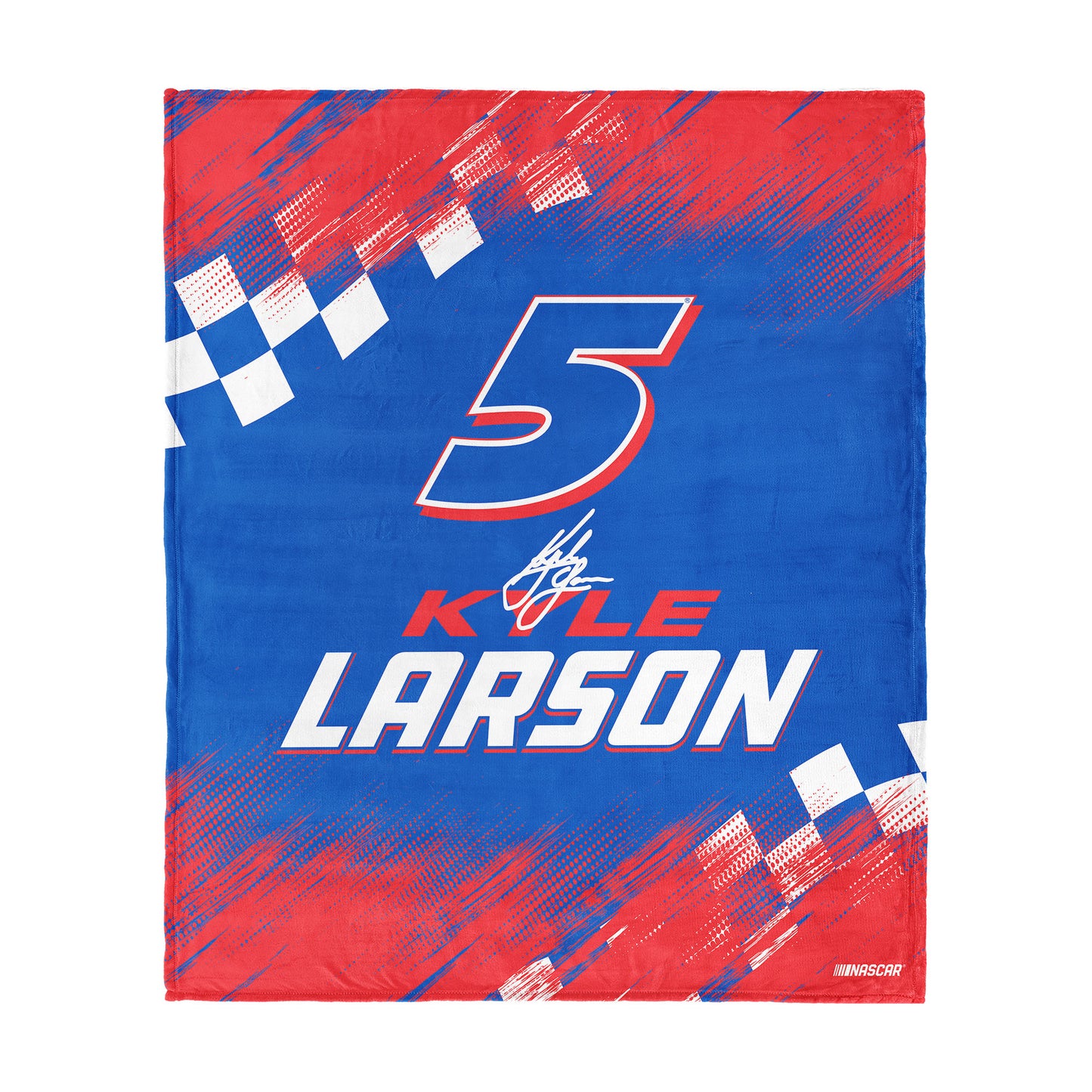 NASCAR Kyle Larson silk touch throw blanket