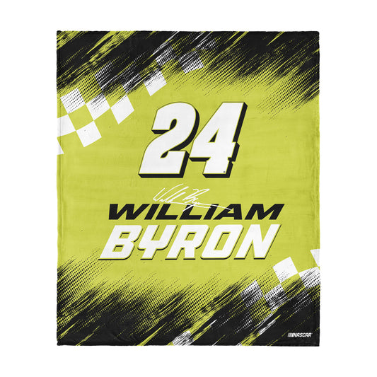 NASCAR William Byron silk touch throw blanket