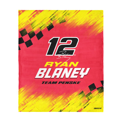 NASCAR Ryan Blaney silk touch throw blanket