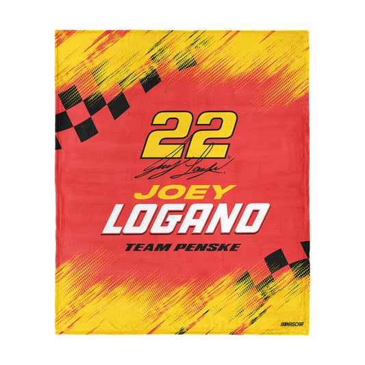 NASCAR Joey Logano silk touch throw blanket