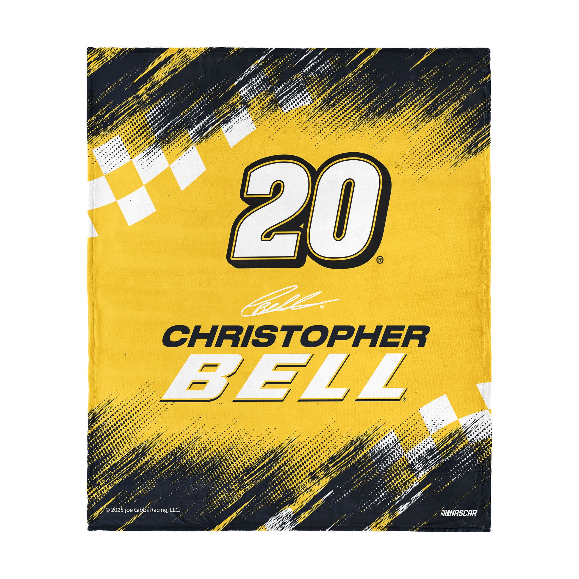 NASCAR Christopher Bell silk touch throw blanket