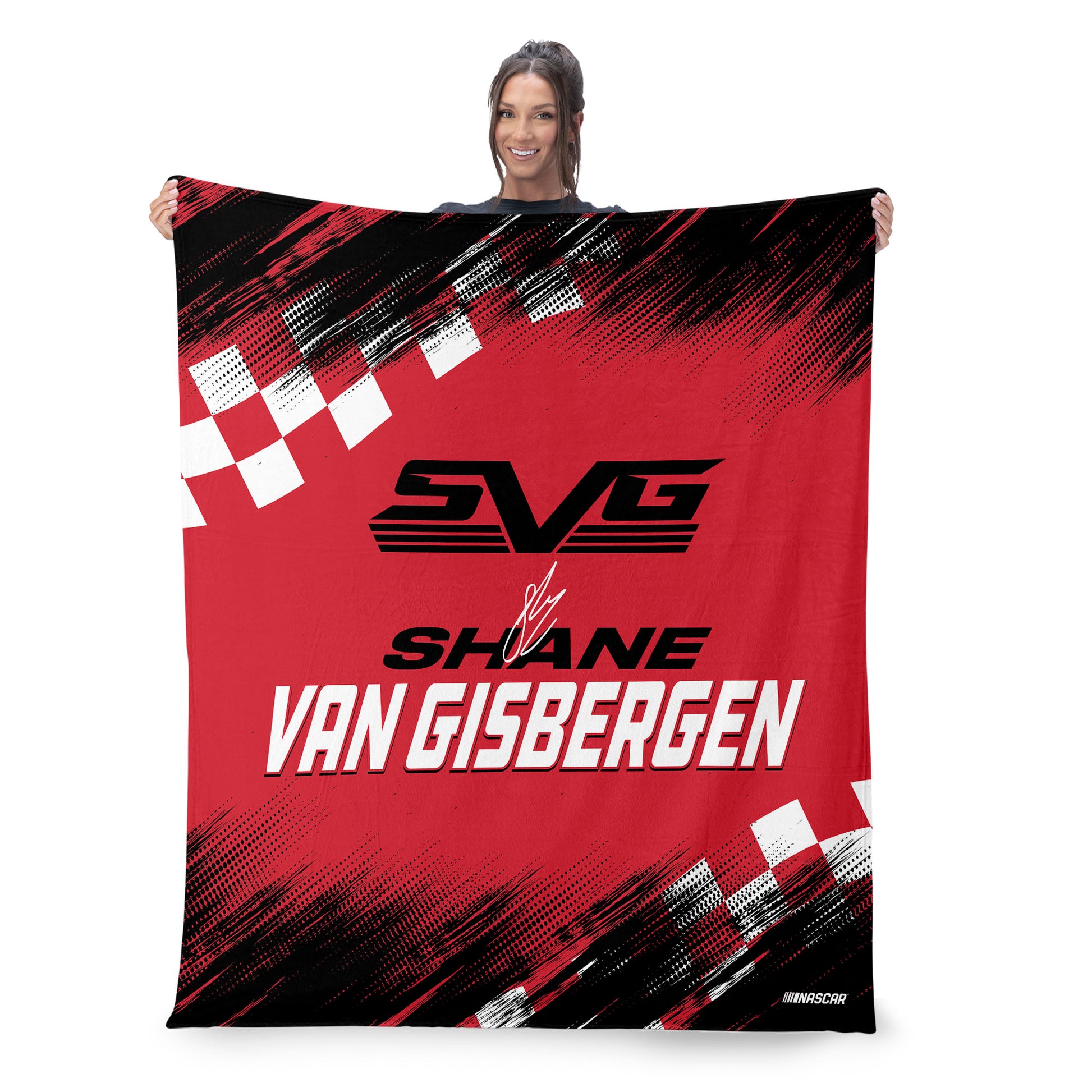 NASCAR Shane Van Gisbergen large throw blanket