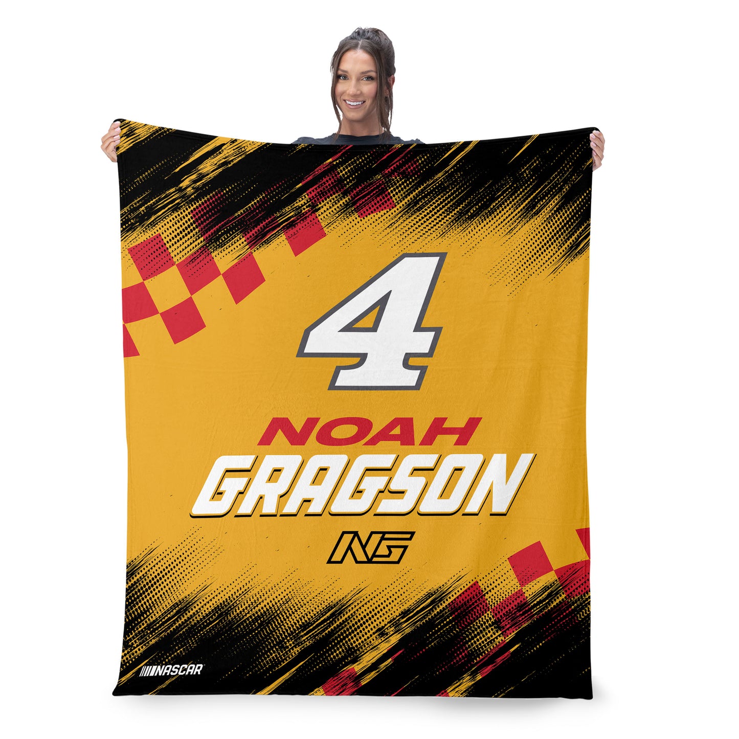NASCAR Noah Gragson large throw blanket