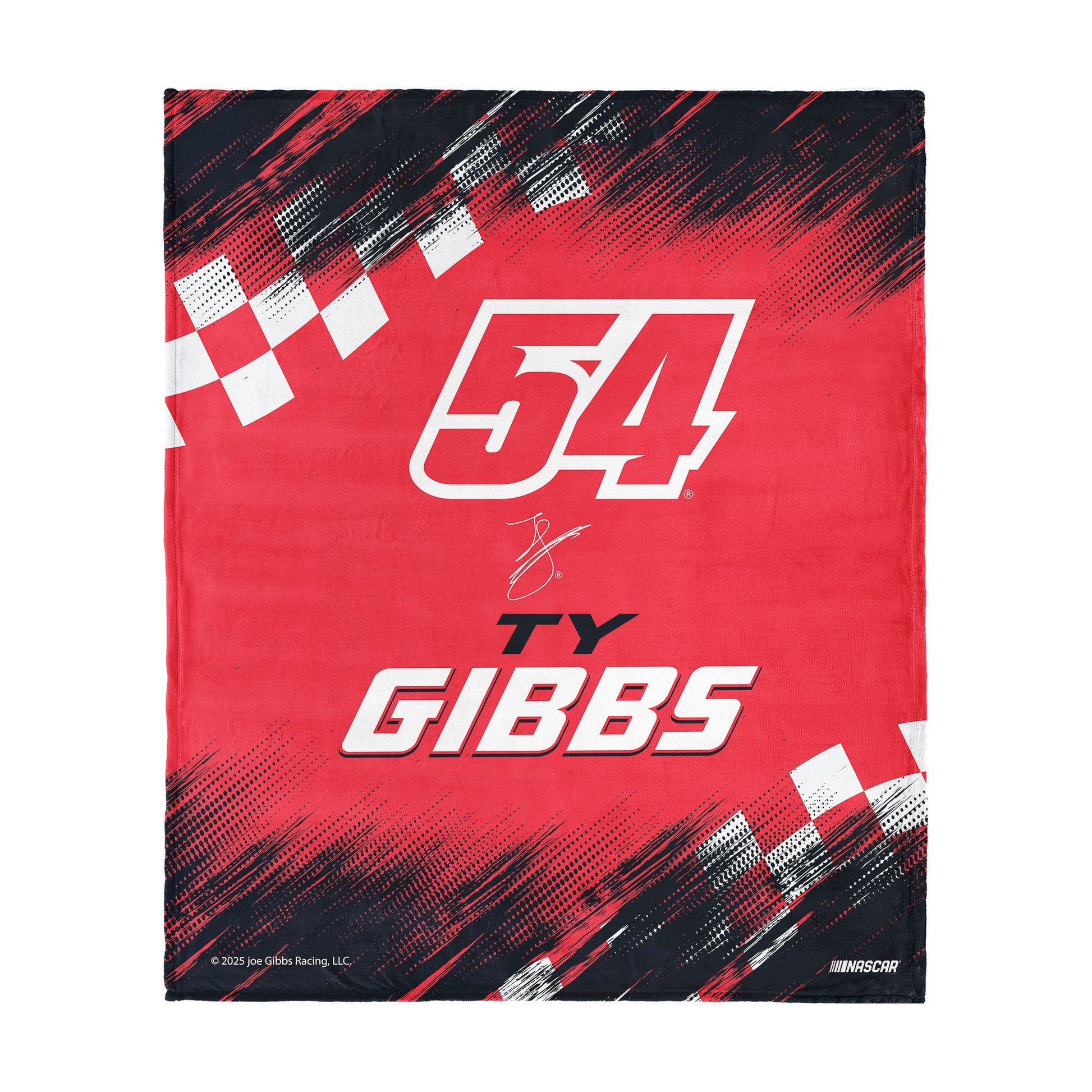 NASCAR Ty Gibbs silk touch throw blanket