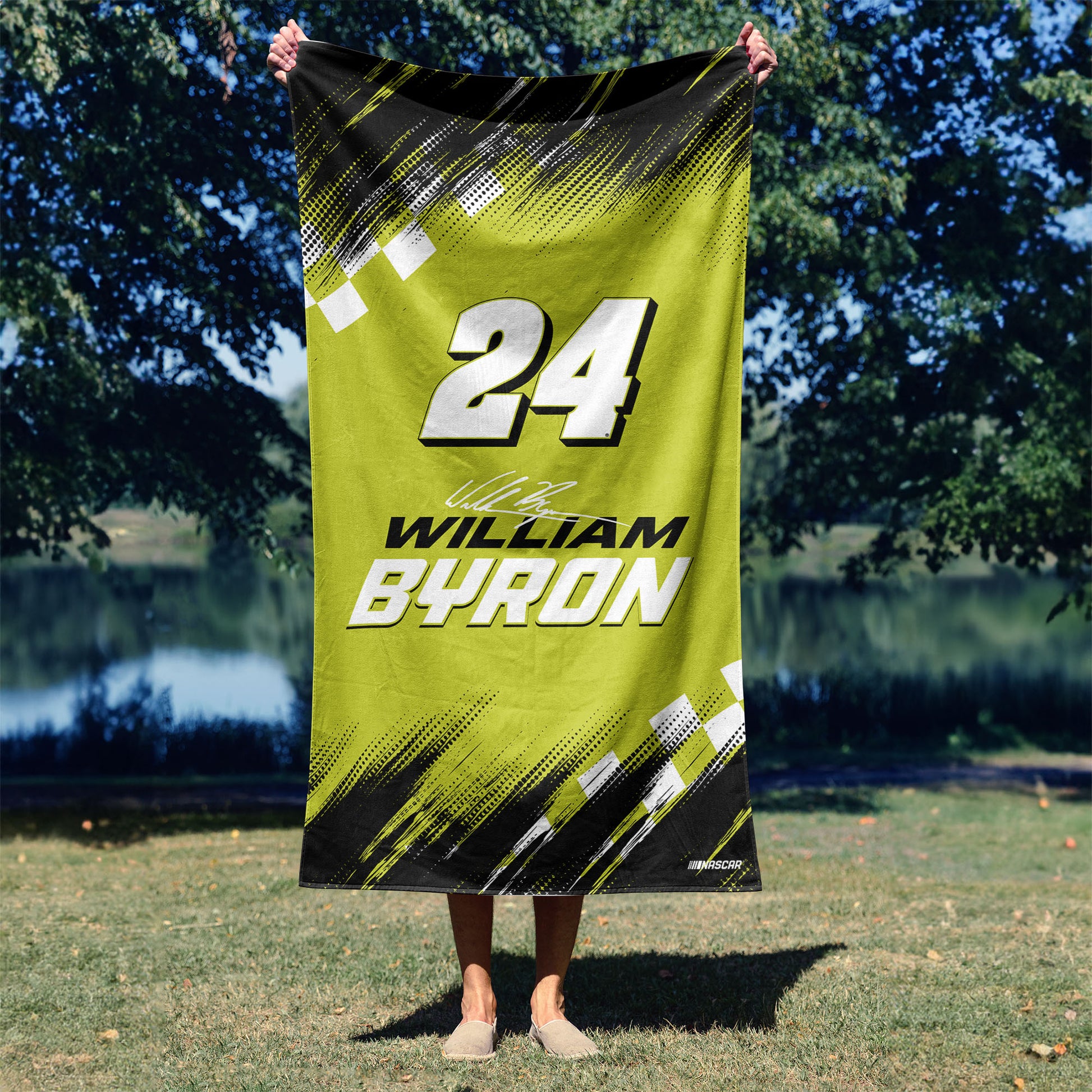 NASCAR William Byron Beach Towel Lifestyle