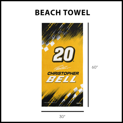 NASCAR Christopher Bell Beach Towel Dimensions