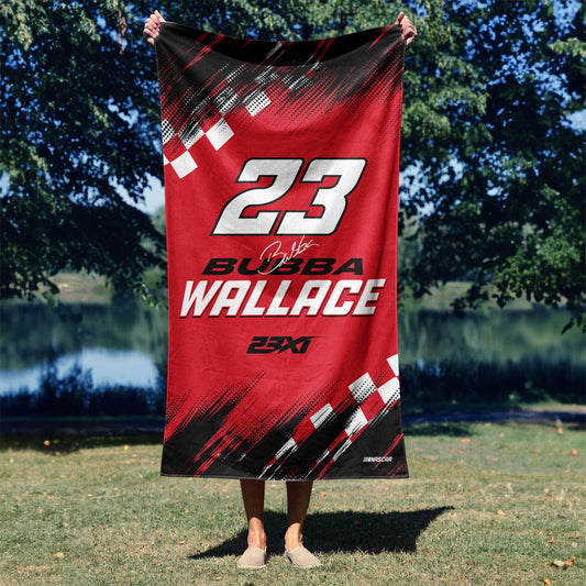 NASCAR Bubba Wallace Beach Towel Lifestyle