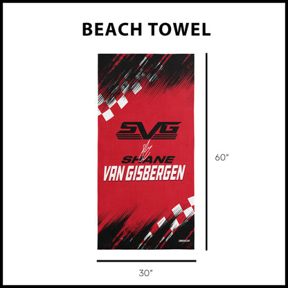 NASCAR Shane Van Gisbergen Beach Towel Dimensions